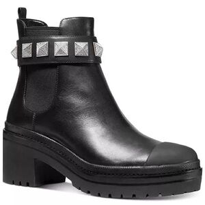 Michael Kors Black Pyramid Studded Boots
